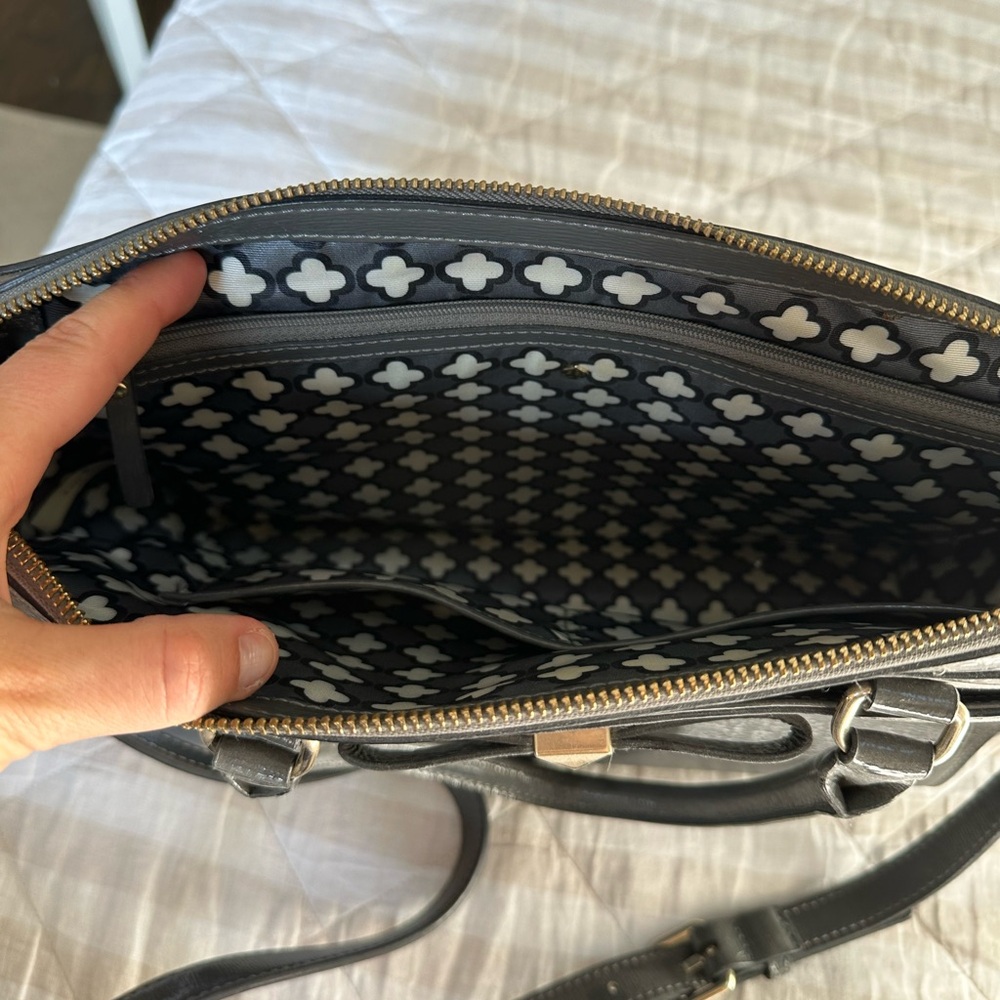 Kate Spade Shiny Gray Tote - Picture 4 of 4